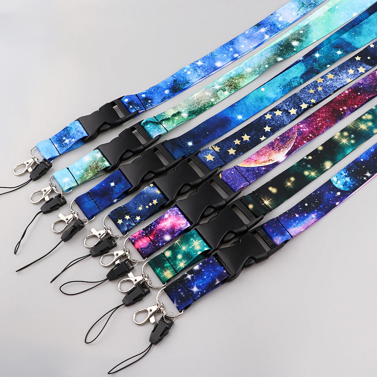 

Van Gogh Starry Sky Lanyards for Keys Multi-function Cell Phone Straps ID Card Keychain Lanyard Neck Strap Phone Accessories