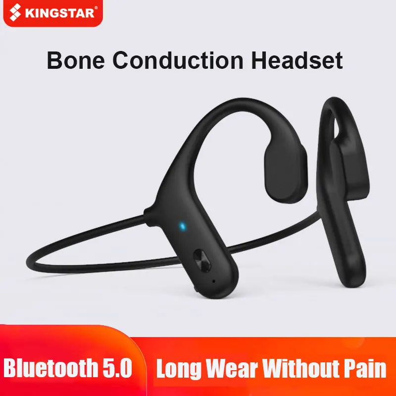 

Беспроводные наушники KS20 с костной проводимостью, Bluetooth 5,0, водонепроницаемые спортивные магнитные наушники с шумоподавлением и микрофоном