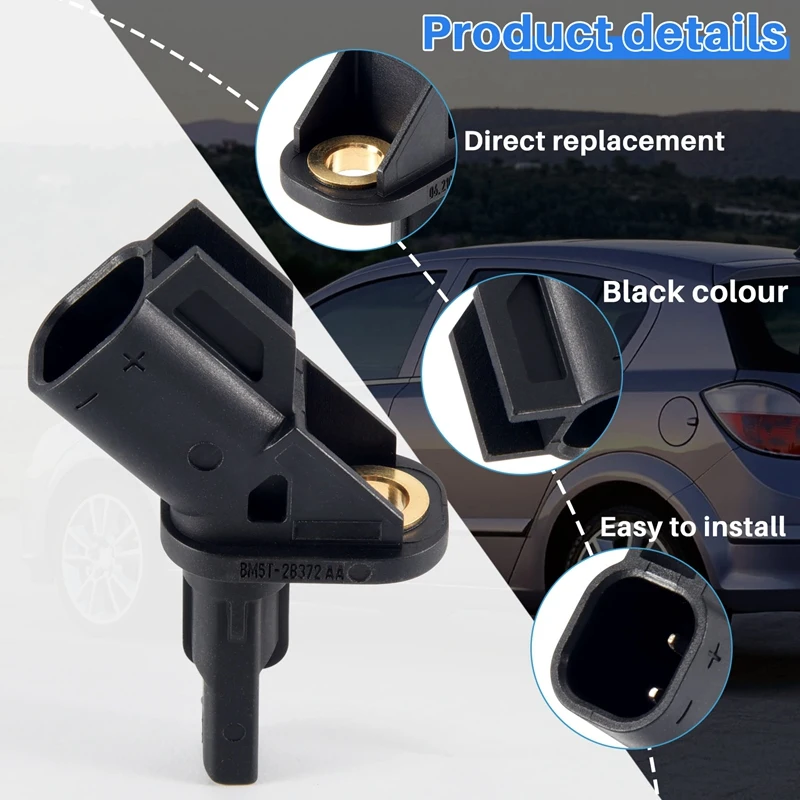 Датчик скорости колеса ABS 3M5T-2B372-AB для Ford Cmax Focus Kuga Mondeo Volvo C30 C70 S40 V50 Mazda 3 5