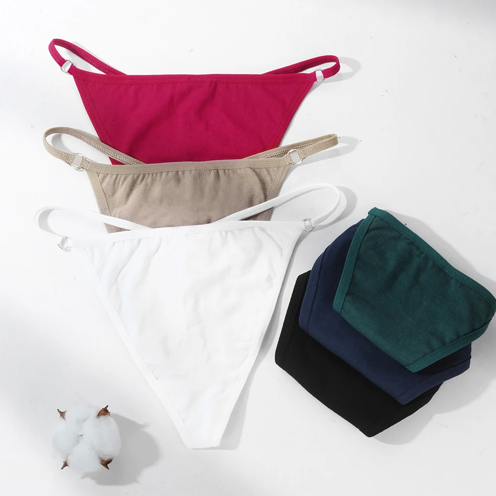 

3 шт./комплект, женские бесшовные трусики-стринги