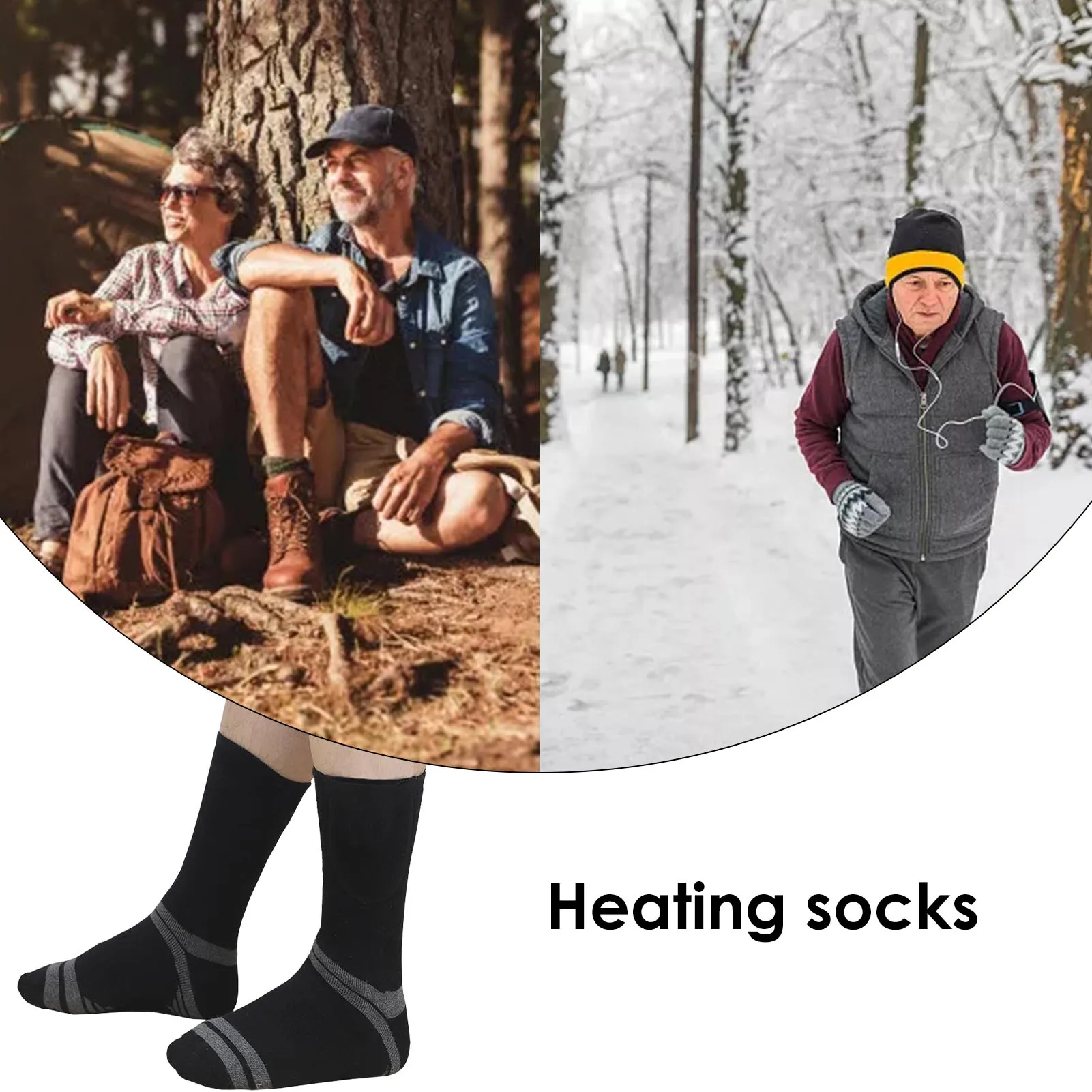 

Электрические носки, носки с подогревом, женские моющиеся перезаряжаемые зимние носки с 3 настройками нагрева, теплые носки для пеших прогу...