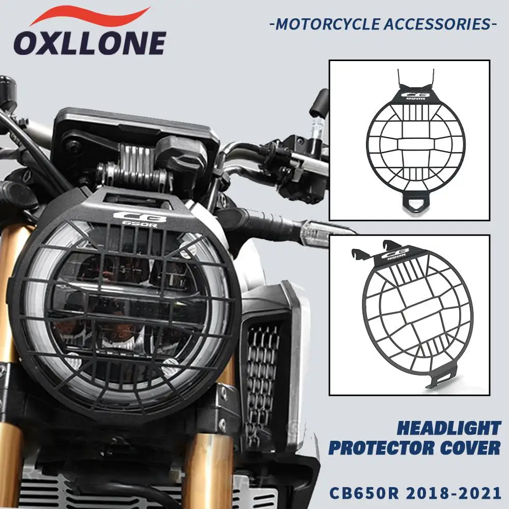 

FOR Honda CB650R CB 650R CB 650 R 650R 2018 2019 2020 2021 2022 Accessories Headlight Grille Cover Protection HeadLamp Guard