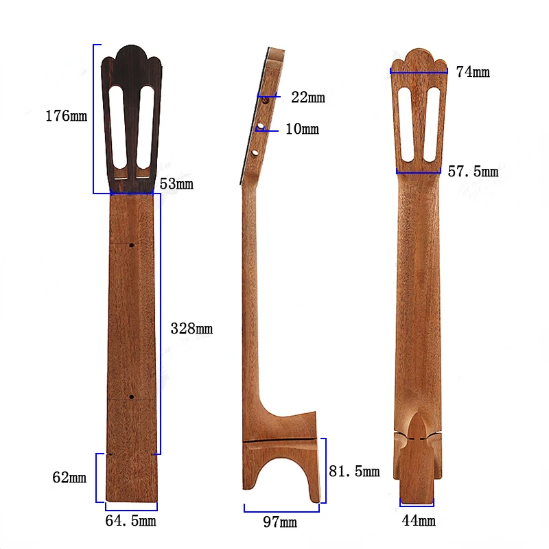 All Size Guitar Neck Mahogany Wooden Rosewood Fingerboard Guitar Handle for Musical Instrument Parts Guitar Accessories enlarge