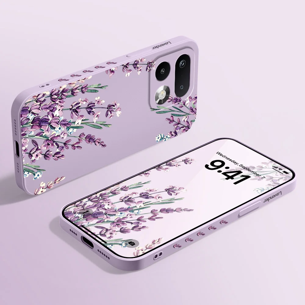 Фото Чехол для телефона с лавандовым узором для Oppo Realme 16 15 15T 14 13 12 11 10 9 9I Pro Plus 4G 5G, мягкий силиконовый чехол. №4