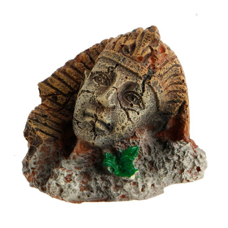 

Новинка 2022 года, статуя, украшение для аквариума, египетская фигурка, руины, орнамент из смолы, Betta hidout