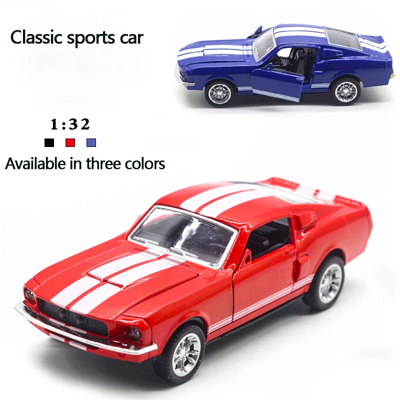 

New 1:32 Simulation Car Model Alloy Die-Casting Pull Back Type Cars Toy Classic Sports Car With Double Doors Child Birthday Gift