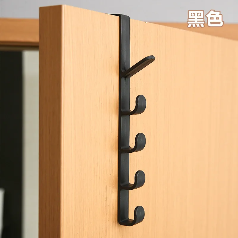 

Home Storage Organization Plastic Home Storage Hooks Rails Bedroom Door Clothes Hanging Handbag Towel Hook Plastic