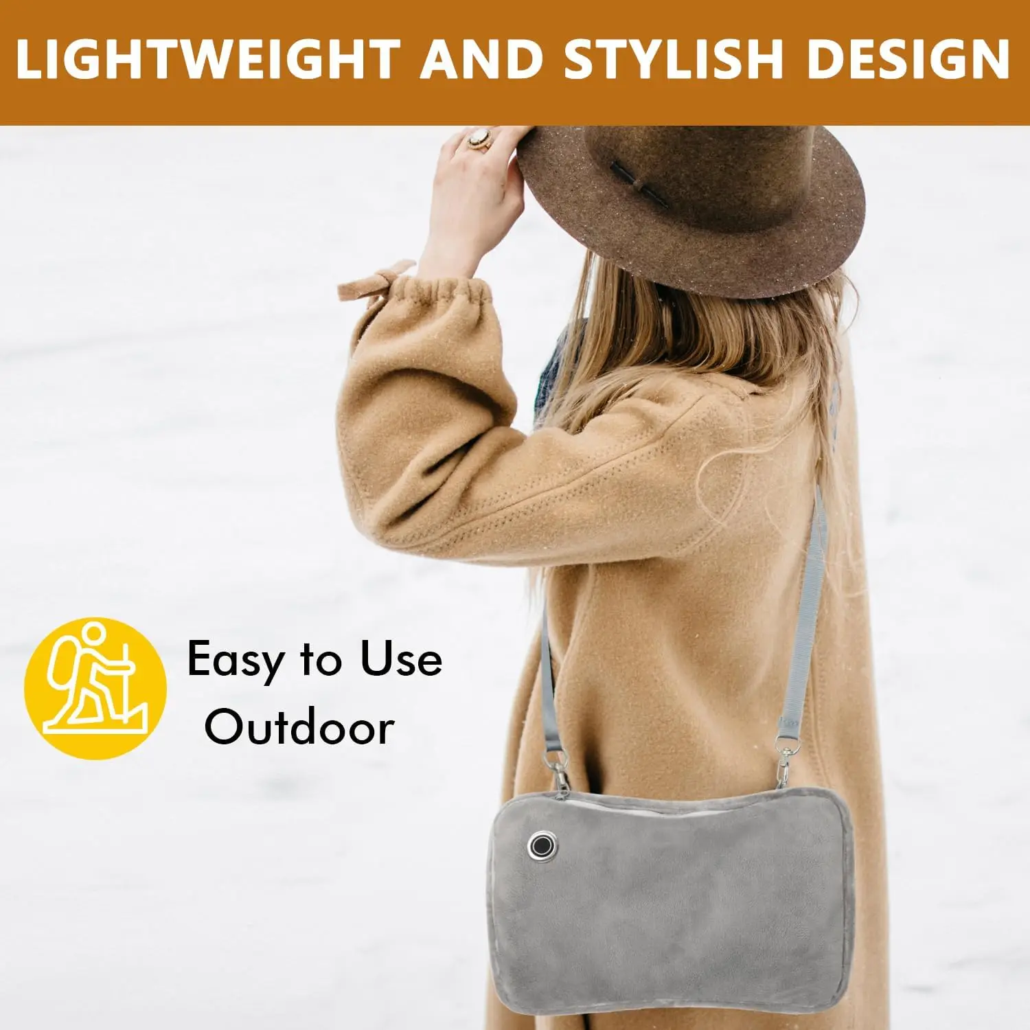 USB-грелка для рук переносной теплый графитовый чехол портативный зимы офиса дома