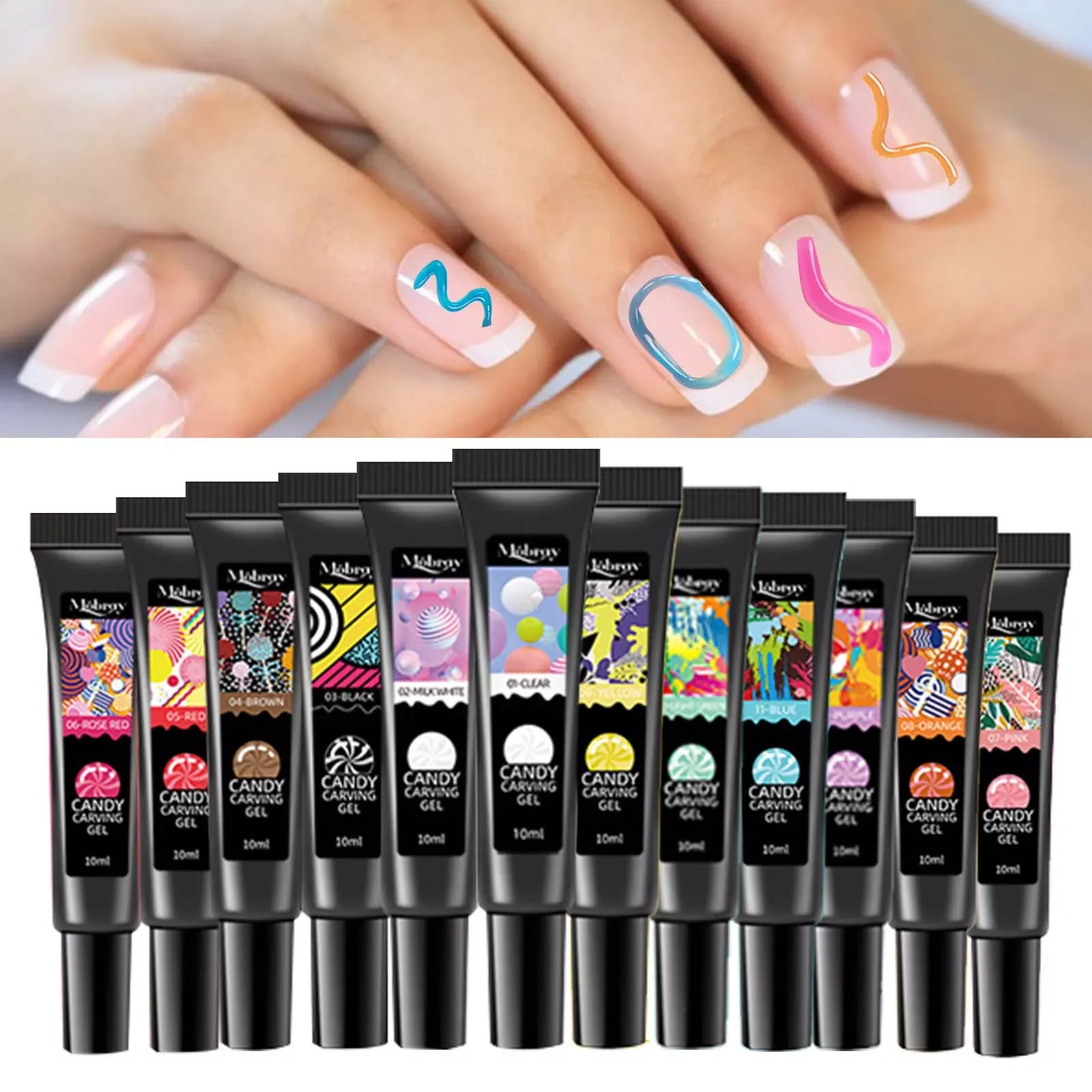 

NEW2023 Jelly Nail Gel 12 Color 5D Solid Gel Polish Jelly Nail Art Gel Nail Polish Home DIY Manicure Tools Gifts For Women
