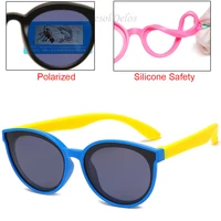 rubber polarized girl kids sunglasses children uv protection glasses baby tr90 coating miror sun glasses flexible s11