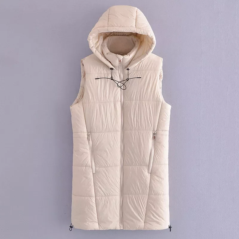 

Женский зимний жилет без рукавов, с хлопковой подкладкой