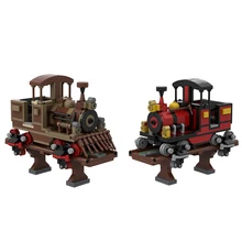 알톤 타워 파크 가장 오래된 롤러 코스터 러너 웨이 광산 기차 빌딩 블록 키트, MOC 전갈 익스프레스 자동차 벽돌 모델 DIY 아이 장난감