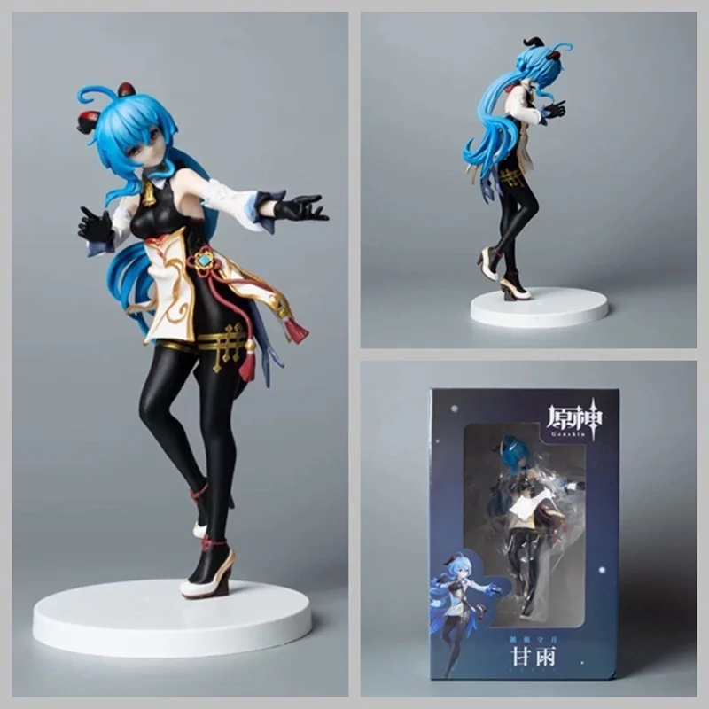 

23cm Genshin Impact Ganyu Anime Figure Action Figure Cute Pose Original God Figurine Model PVC New Doll Toys