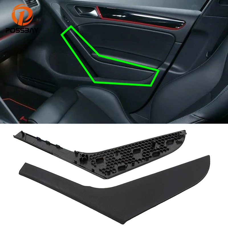 

Car Interior Door Pull Handle Trim Cover Black Inner Accessories Cap Parts for VW Golf 6 MK6 2009 2010 2011 2012 2013 5K4868039A