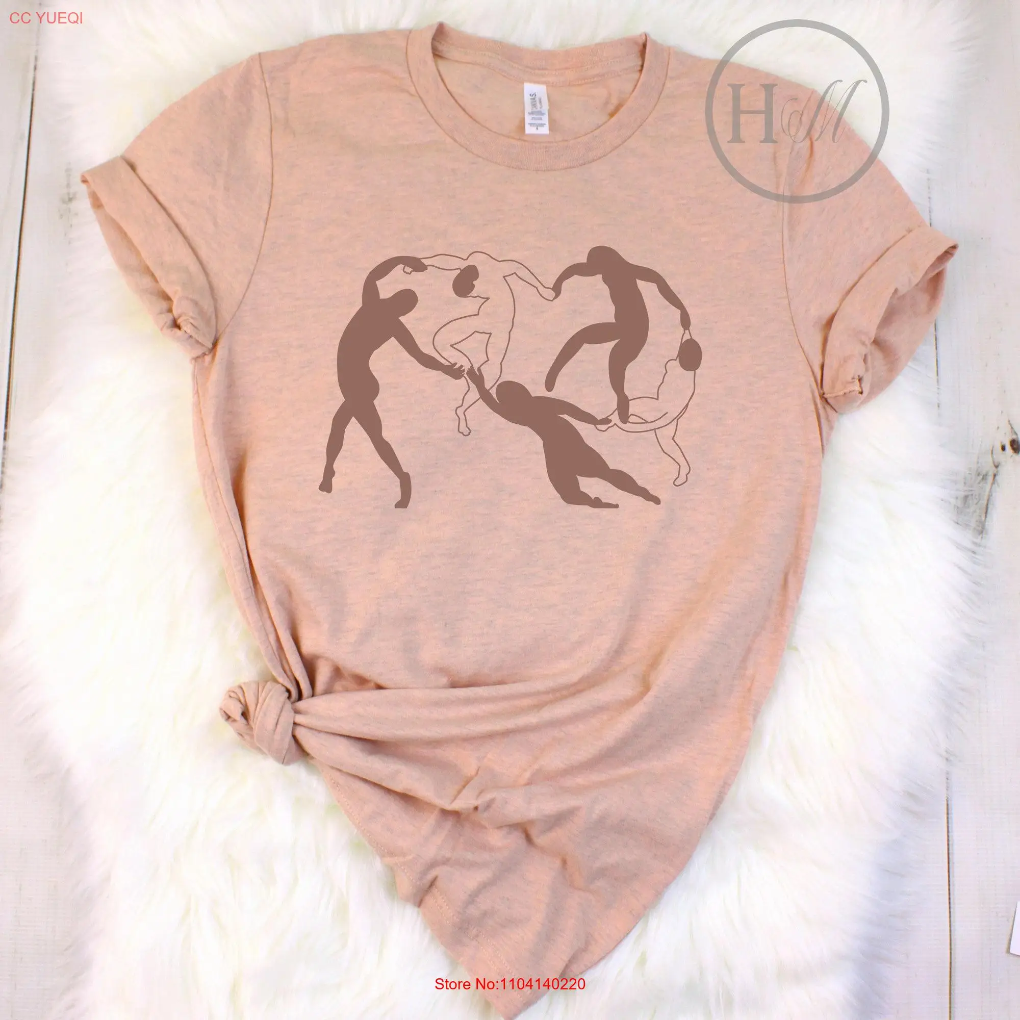 Футболка с длинным или коротким рукавом для занятий танцами и надписью Анри