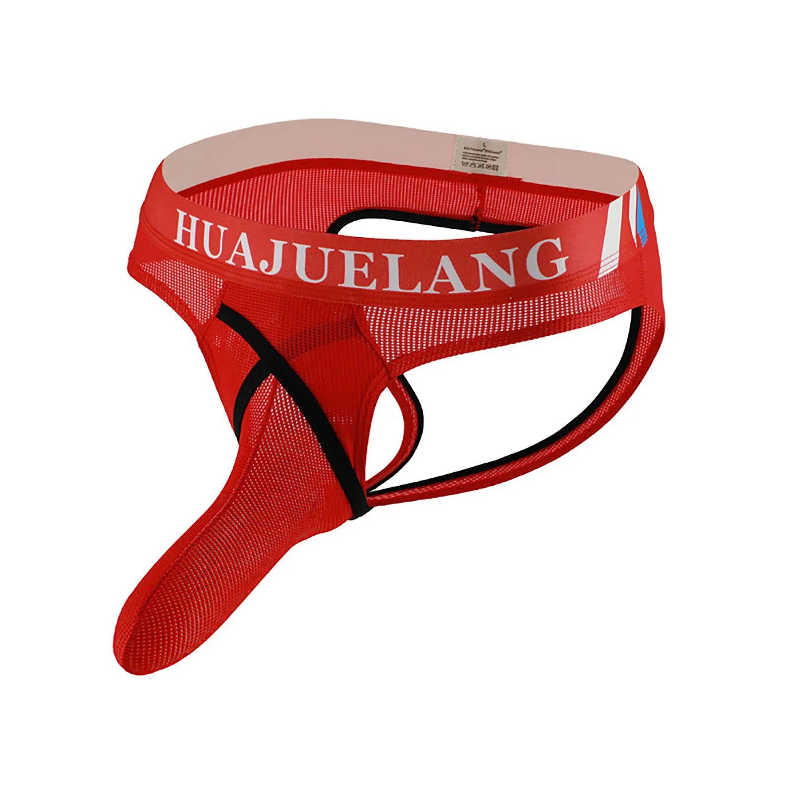 Модные мужские дышащие мягкие трусы-брифы с надписью и карманом Трусы-брифы