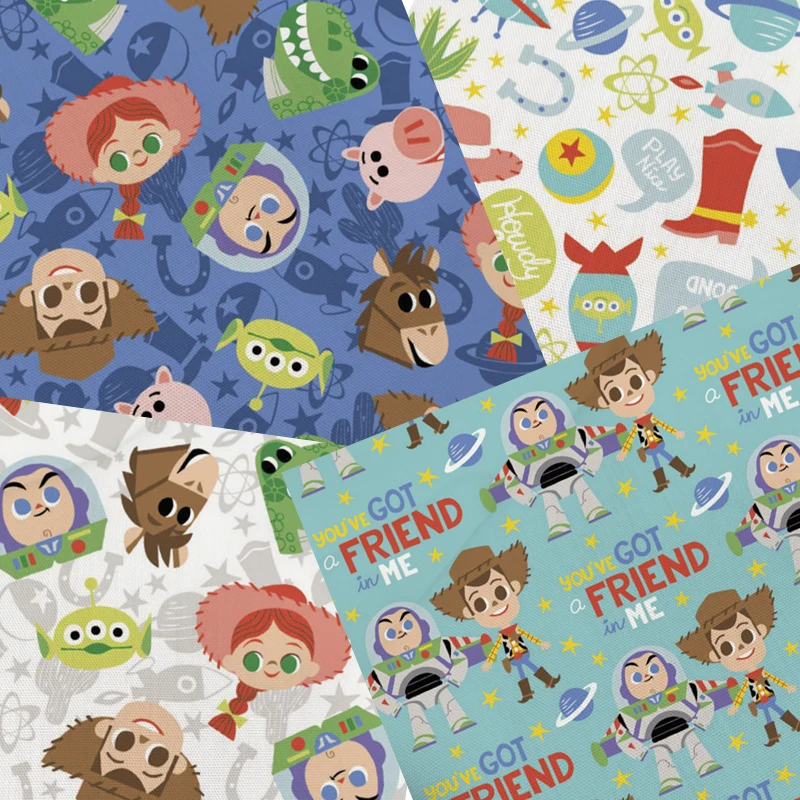 45*145cm movie character Polyester The Fabric  toy story Tissue Sewing Quilting Needlework Material  F3555