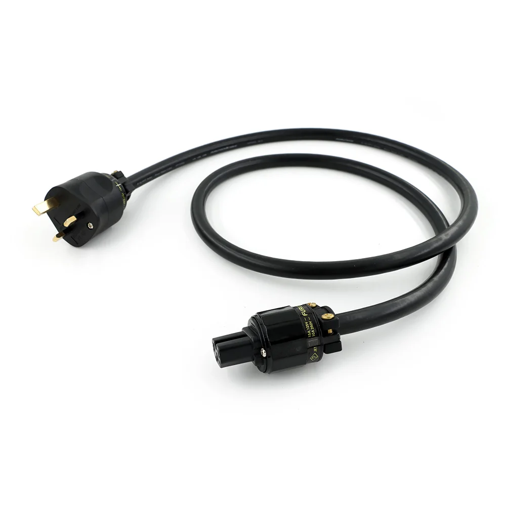 Кабель питания FURUTECH FP-314Ag Power Cable 13A UK FI-UK 1363 (R) NCF с родиевым покрытием