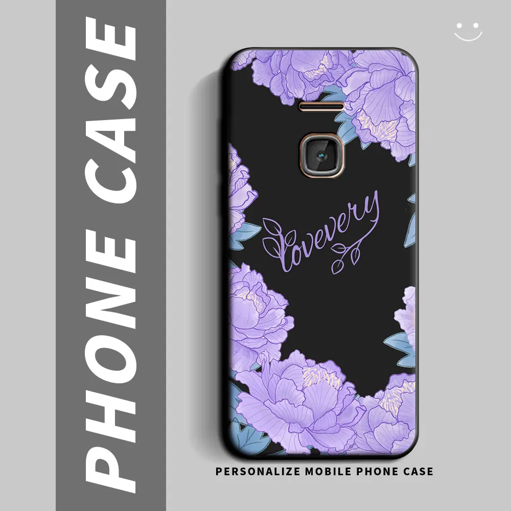 Чехол для Nokia 225 215 4G Мягкий Силиконовый ТПУ Новый Цветочный Бабочка Модный чехол