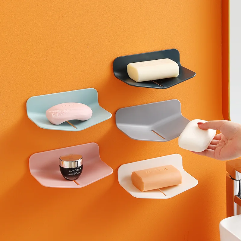 

V-Type Shape Soap Box Drain Soap Holder Box Bathroom Shower Soap Holder Storage Plate Tray Bathroom Supplies