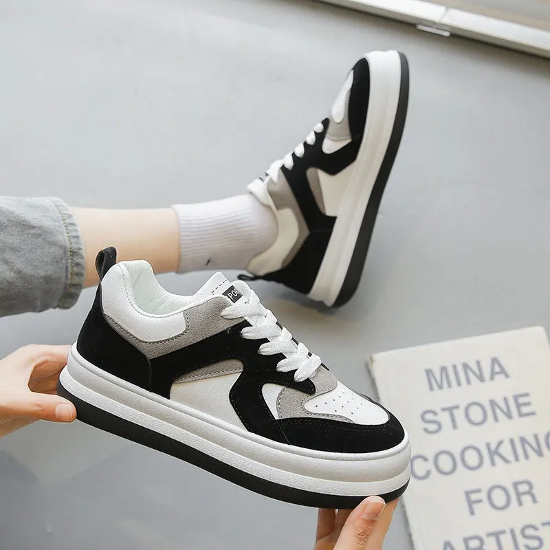

Platform Flat Korean Casual White Sports Shoes Women's Sneakers Spring 2022 Vulcanize Running Canvas Lolita Tenni Basket