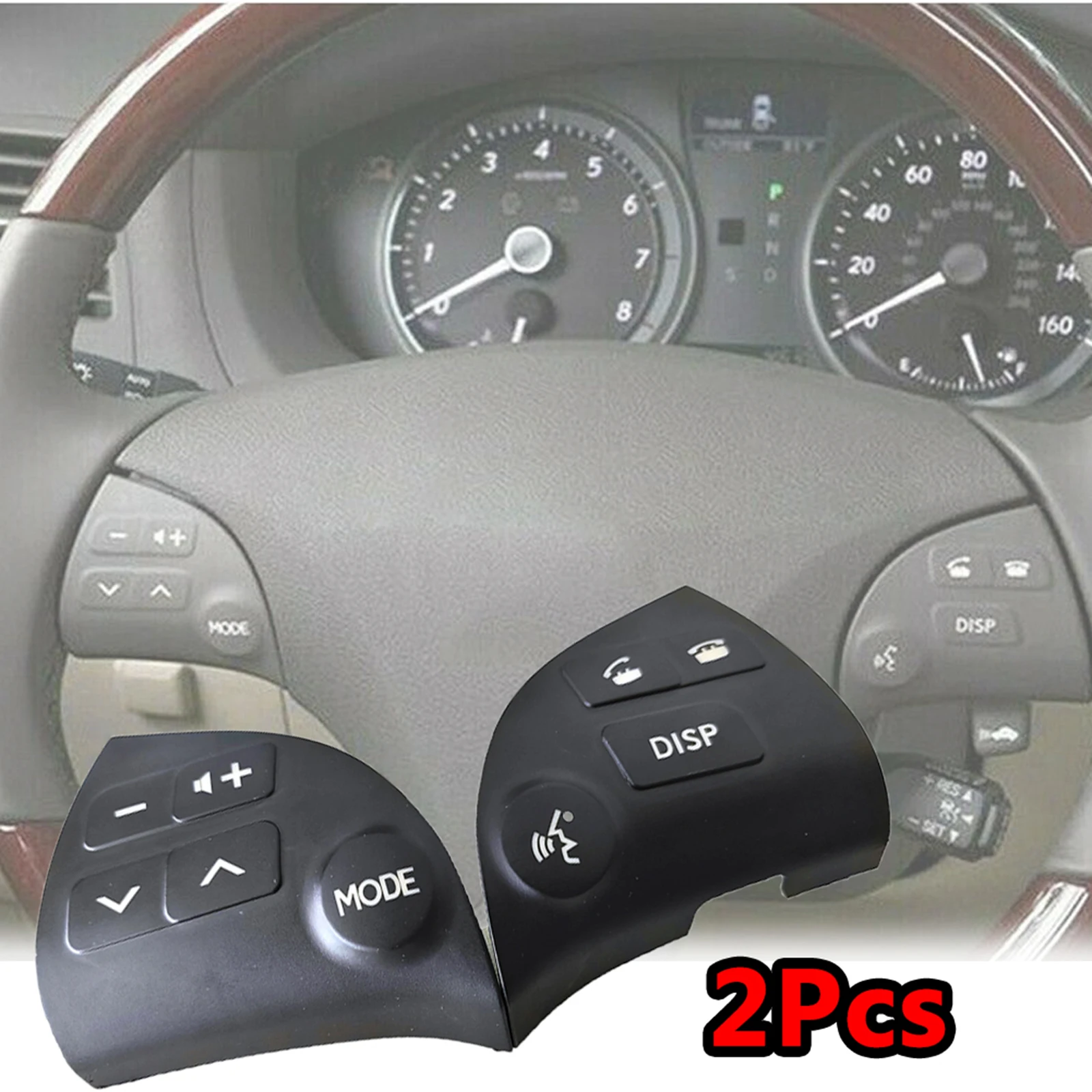 

2 шт., кнопки управления громкостью руля для Lexus ES350 2006 2007 2008 2009 2010 2011 2012 84250-33190-C0
