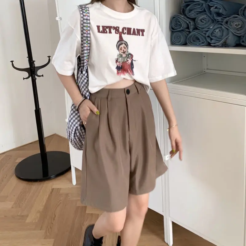 Шорты женские со складками и карманами новая модная уличная одежда в стиле