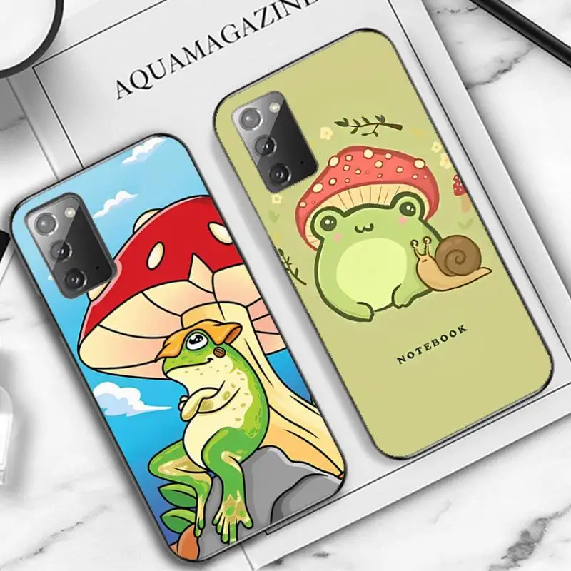 

Cartoon Funny Frog Phone Case for Samsung Note 5 7 8 9 10 20 pro plus lite ultra A21 12 72
