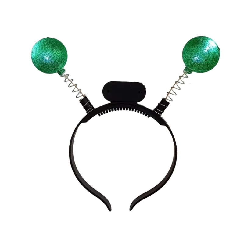 Q0KE металлическая антенна тонкая боковая повязка на голову светодиодная