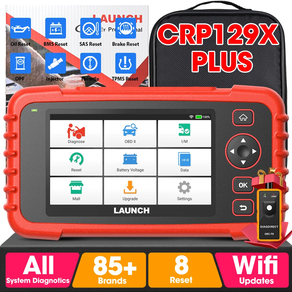 

Новый сканер CRP129X PLUS, профессиональный автомобильный сканер, сканер OBDII, все функции диагностики системы Obd2