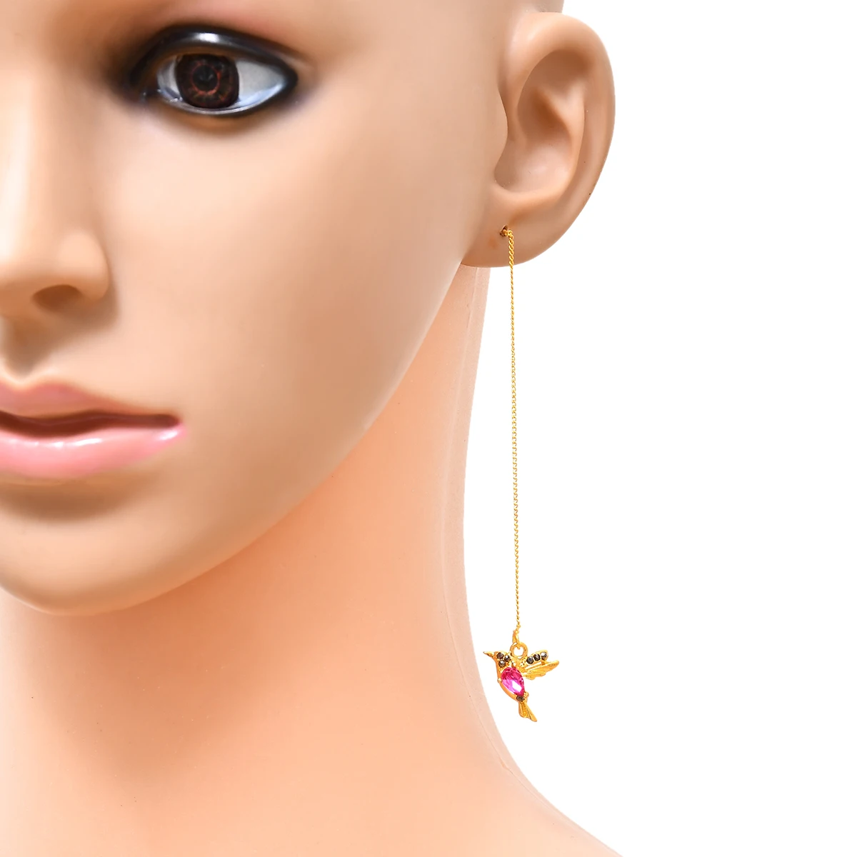 

Индивидуальные Женские Висячие серьги с кристаллами и кисточками, Подвесные серьги в виде птиц