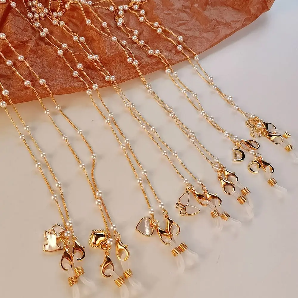 

Новинка, ремешок для очков с жемчужинами, ремешок с держателем, модный ремешок для очков для чтения, нескользящий ремешок для женщин и мужчи...