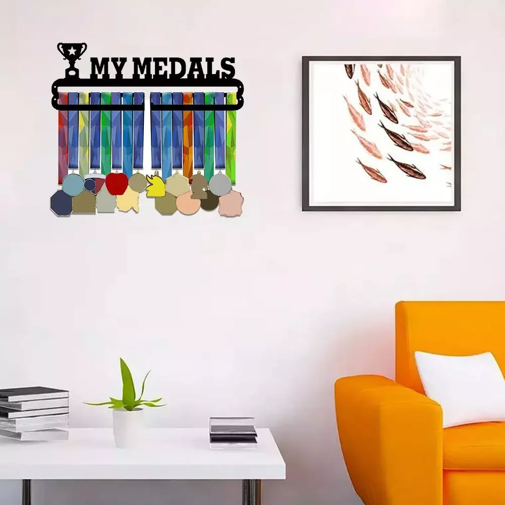 

NEW IN Medal Hanger Display for Soccer Players Gifts, Medal Holder for Athletes Soccer Wall Decor, Medal Hooks Display Football