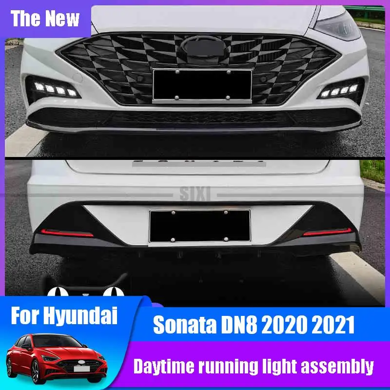 Передние дневные ходовые огни в сборе для Hyundai Sonata DN8 2020 2021 задние планки ленты