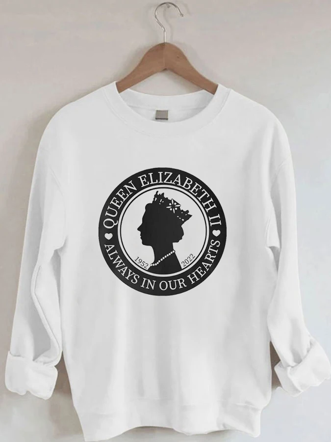 

Casual Print Crew Neck Sweatshirt