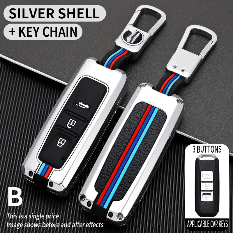 

Car key case cover keychain Car Key Fob Cover For Baojun 510 730 360 560 RS-5 530 630 for Wuling Hongguang S