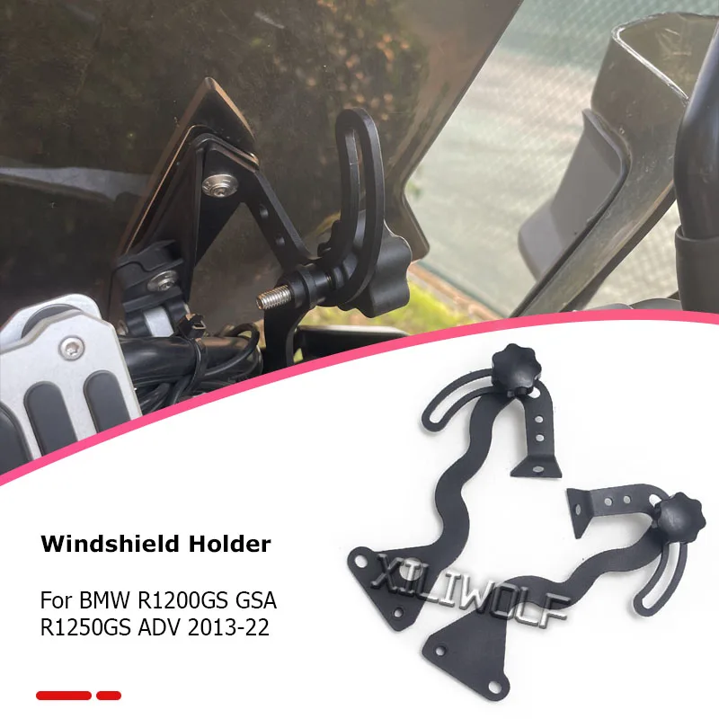 

For BMW R1200GS R1250GS R 1200GS LC/ADV 2013-2022 Windshield Support Aluminum alloy Holder Windscreen Strengthen Bracket Kits