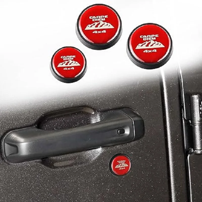 

Чехлы на замочные скважины подходят для Jeep Wrangler JL Gladiator JT 2018-2025, аксессуары для безопасности дверей, дверной замок с магнитным отверстием