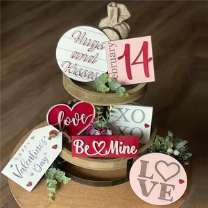 Valentines Day Tiered Tray Decor Inspiration Holiday Decoration Inspiration Valentines Day Farmhouses Tiered Tray Decoration