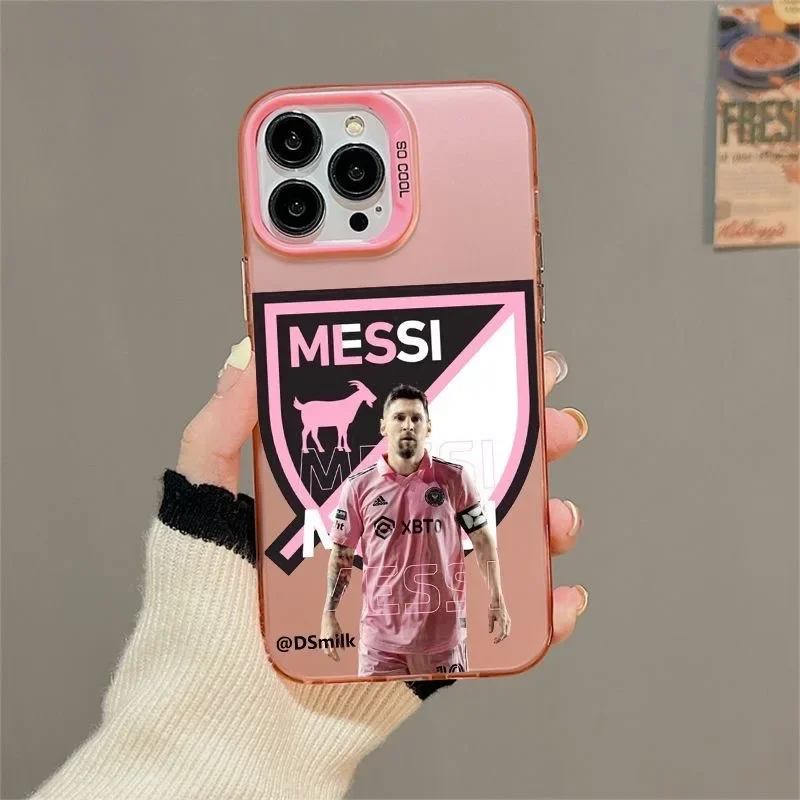Чехол Famous Footballer M-Messis для Xiaomi Redmi 13C 9C 9T Note 9S 10 11 12 13 Pro K60 Ultra 4G 5G матовая
