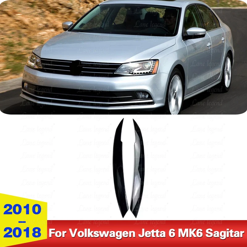 2 шт. автомобильные фары веко брови накладка для VW Jetta 6 MK6 Sagitar NCS 2010-2018 автозапчасти