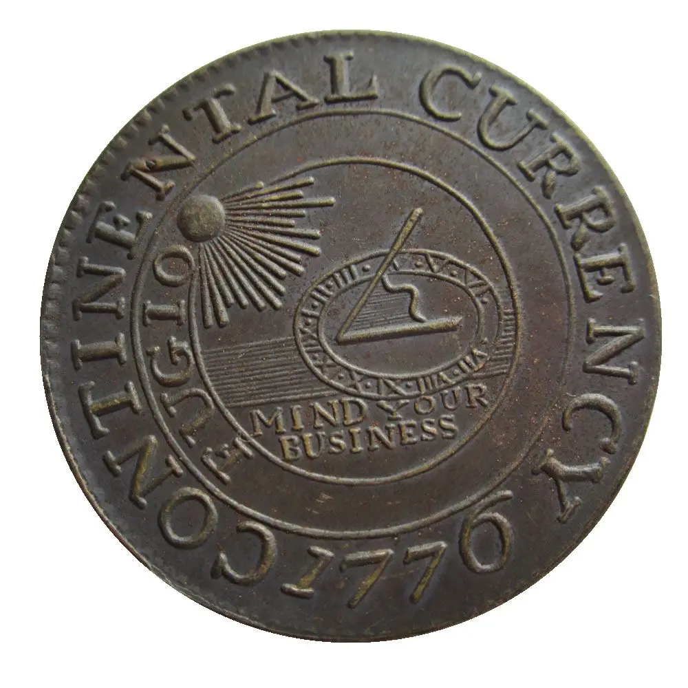 

Копия континентальной криволинейной монеты 1776