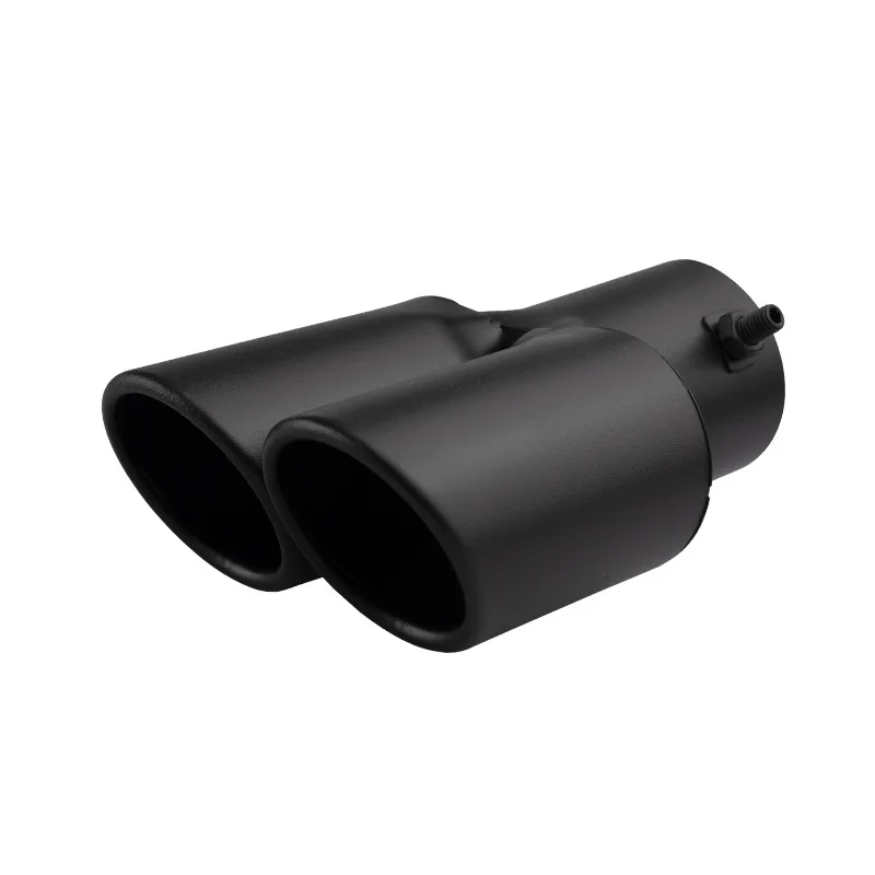 

Универсальная Автомобильная Задняя Выхлопная Система С Двойным Патрубком, Синим Наконечником И Насадкой Из Нержавеющей Стали