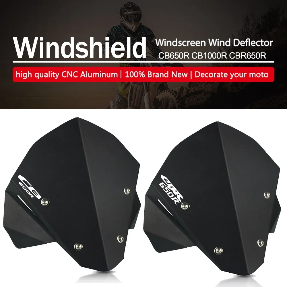 

For HONDA CB650R CB1000R CBR650R 2019-2022 Motorcycle Windshield Windshield Cover Windshield Deflector Motorcycle Deflector