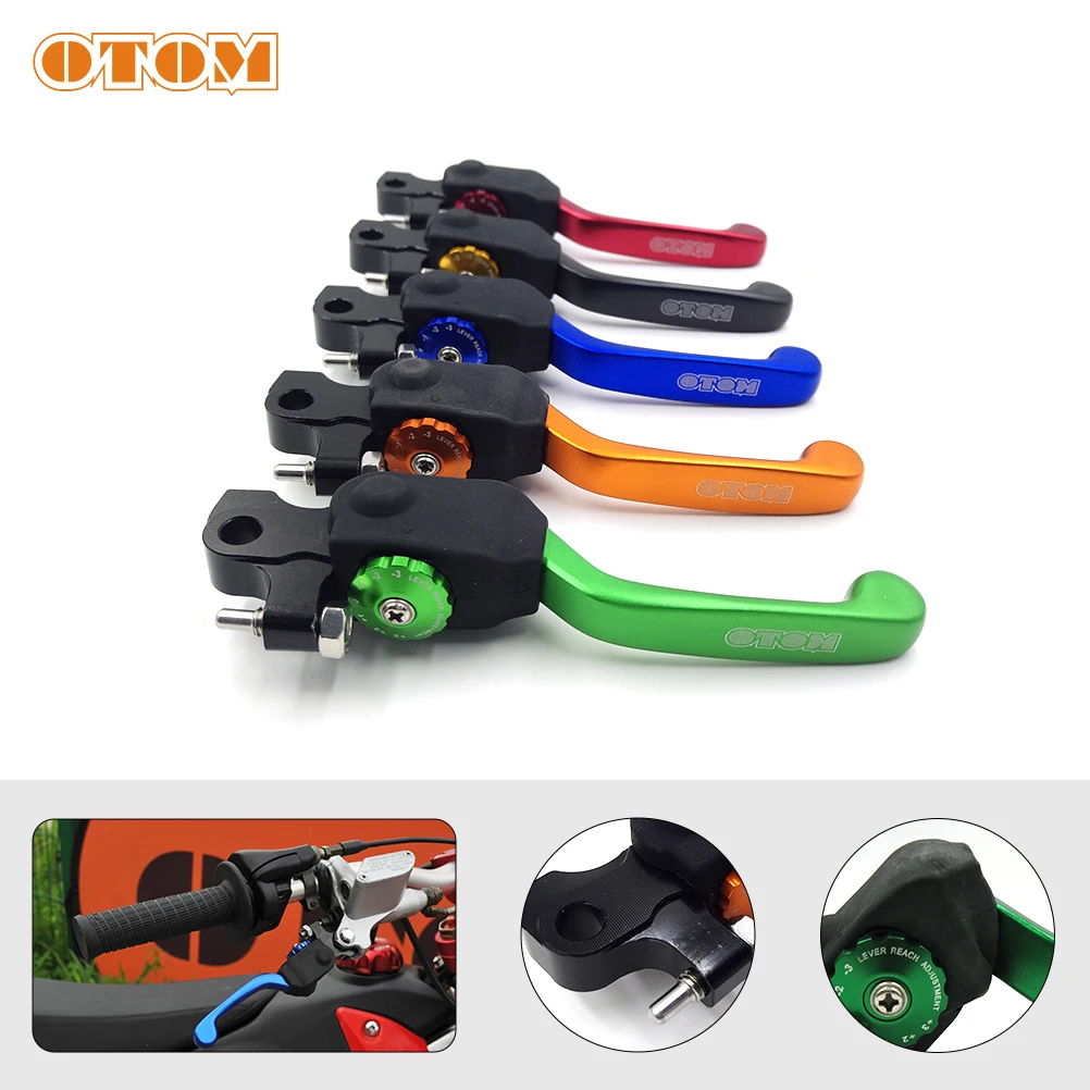 OTOM ручка тормоза мотоцикла модификация CNC 7 зубчатый Регулируемый складной