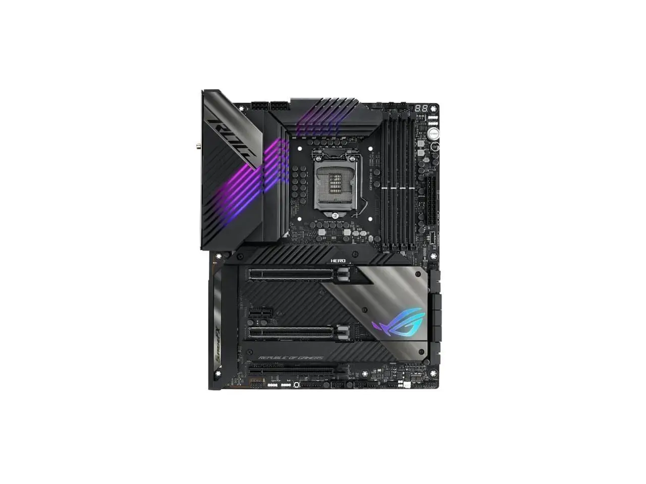 

ASUS ROG Maximus XIII Hero (WiFi 6E) Z590 LGA 1200 (Intel 11th/10th Gen) ATX Gaming Motherboard (PCIe 4.0, 14+2 Power Stages,