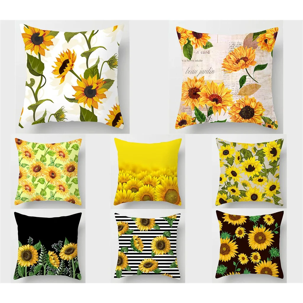 

Summer Sunflower Cushion Cover Home Decor Pillowcase Pillowcase