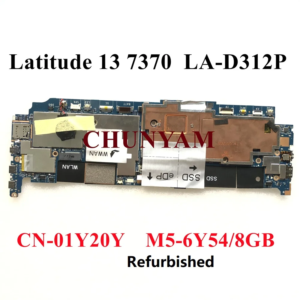 Восстановленный телефон 8 ГБ материнская плата для ноутбука dell Latitude 13 7370