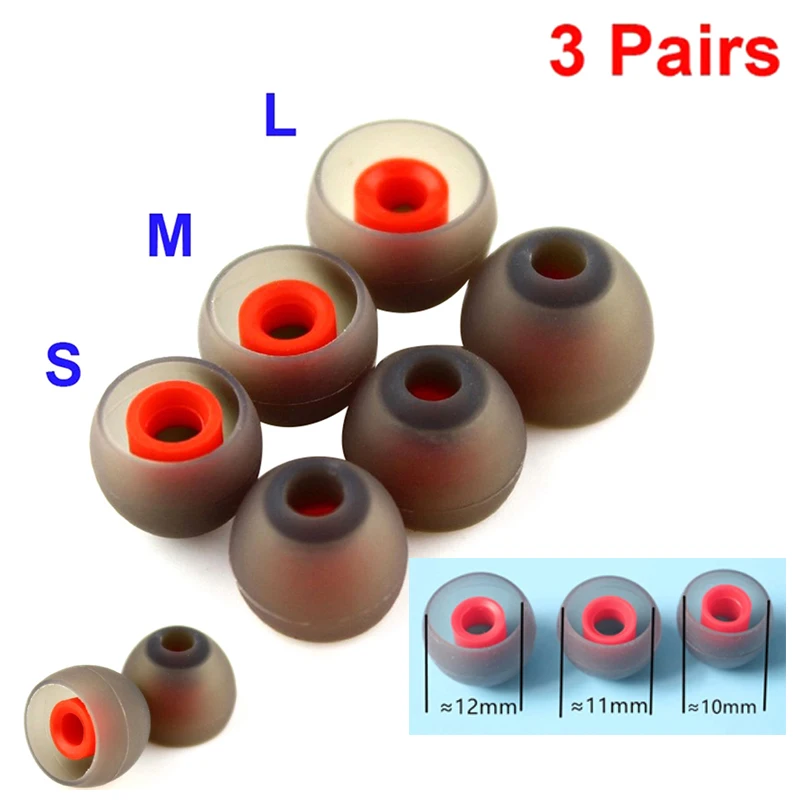 

3 пары (S + M + L) вкладышей, наушники-вкладыши, силиконовые наушники, вкладыши, вкладыши, наушники, аксессуары