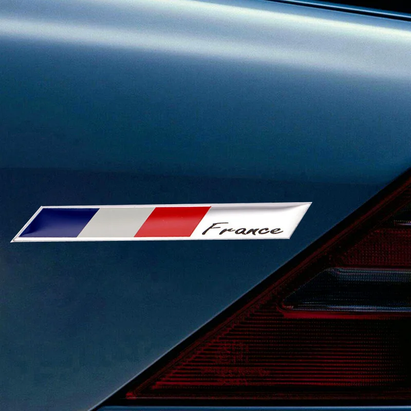 Французский Флаг Эмблема Значок Наклейка для Автомобиля из 3D Алюминия для Peugeot 206 306 307 408 2008 5008 Citroen Sega Renault и других.